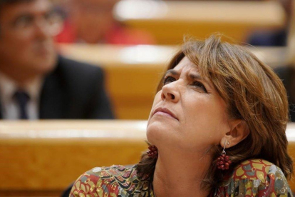 Dolores Delgado, el pasado martes en el Senado.-JOSE LUIS ROCA
