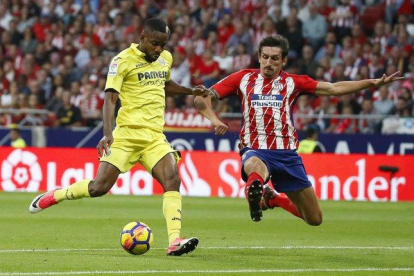 Partido entre el Villarreal y el Atlético en 2017.-EFE