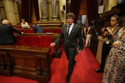 El presidente de la Generalitat, Carles Puigdemont.-DANNY CAMINAL
