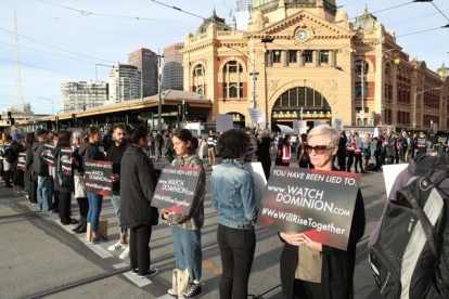 Manifestantes exigen el respeto al derecho de los animales en Australia.-EFE / EPA/AAP