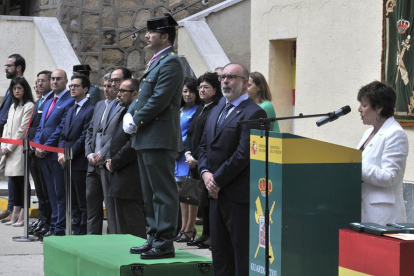 La delegada del Gobierno en Castilla y León, Mercedes Martín, asiste a los actos del 175 aniversario de la Guardia Civil en la Comandancia de Soria-Valentín Guisande
