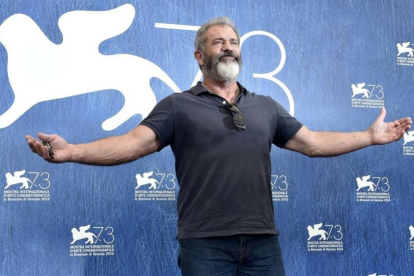 Mel Gibson, en la Mostra de Venecia.-TIZIANA FABI