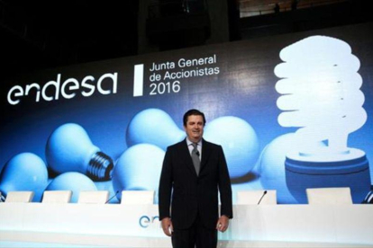 Borja Prado, ayer, en la presentación de resultados de Endesa.-REUTERS / ANDREA COMAS
