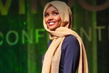 La modelo Halima Aden.-INSTAGRAM