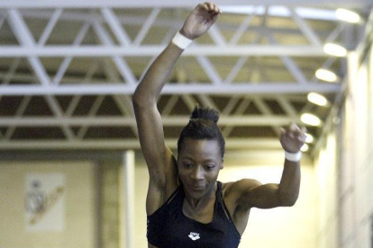 Ruth Marie Ndoumbe, en una fotografía de archivo realizada en el CAEP de Soria.-HDS