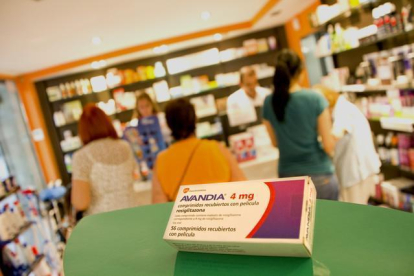 El medicamento Avandia, de GlaxoSmithKline, en una farmacia en Barcelona.-EDGAR MELO
