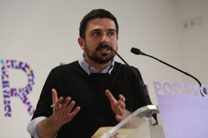 Ramón Espinar, durante una rueda de prensa, en una imagen de archivo.-DAVID CASTRO