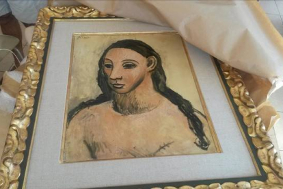 'Cabeza de mujer joven', obra de Picasso, propiedad de Jaime Botín.-Foto: AFP
