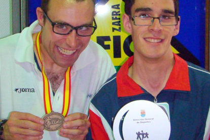 Ángel Azofra y Miguel Celorrio brillaron en Zafra.-C.D. Ande Soria