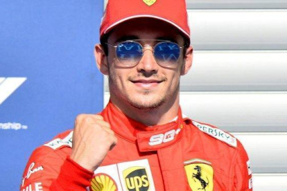 El monegasco Charles Leclerc (Ferrari) ha logrado hoy, en Spa, la ’pole’ del Gran Premio de Bélgica.-JOHANNA GERON