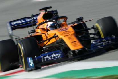 Carlos Sainz (McLaren), hoy, en el Circuit de Cataluña.-REUTERS / ALBERT GEA