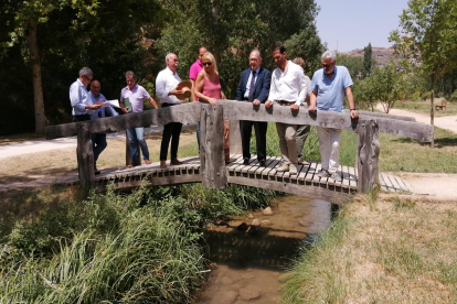 Visita a las actuaciones de la Junta de mejora ambiental del entorno de Berlanga de Duero. HDS