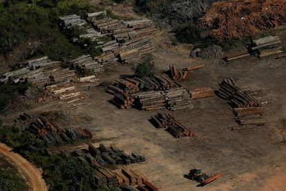 Muestras de la deforestación por la tala ilegal en el Amazonas de Brasil.-REUTERS