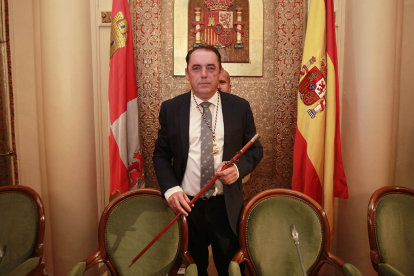 Benito Serrano en 2019 cuando tomó posesión como presidente de la Diputación.
