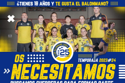 El equipo femenino del BM Soria busca jugadoras para la próxima temporada.
