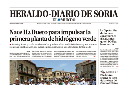 Portada de Heraldo-Diario de Soria del 19 de julio de 2023.