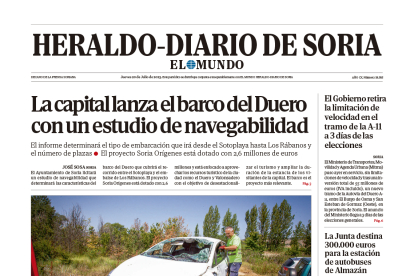 Portada de Heraldo-Diario de Soria del 20 de julio de 2023