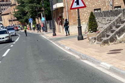 Vigilancia ayer en San Leonardo dentro de las investigaciones.