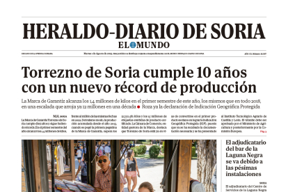 Portada de Heraldo-Diario de Soria del 1 de agosto de 2023
