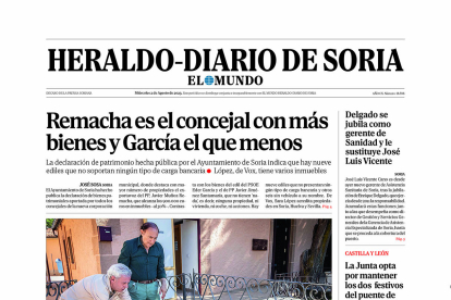 Portada de Heraldo-Diario de Soria del 2 de agosto de 2023