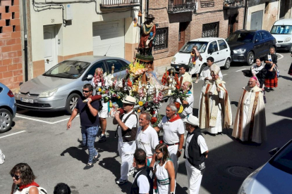 San Roque en procesión por las calles de El Burgo de Osma