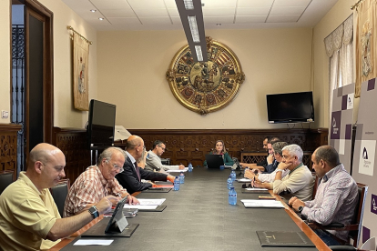 Miembros de la Comisión de Turismo de la Diputación Provincial de Soria.