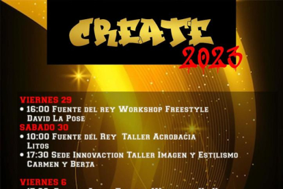 Cartel del Create Dance 2023, festival de arte urbano en Soria.