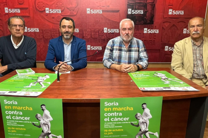 Presentación del Camino por Soria para apoyar la lucha contra el cáncer.