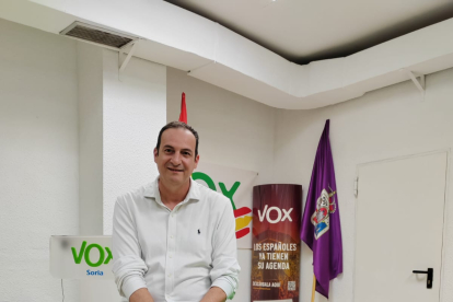 El nuevo presidente de Vox Soria, Mariano Olalla. HDS