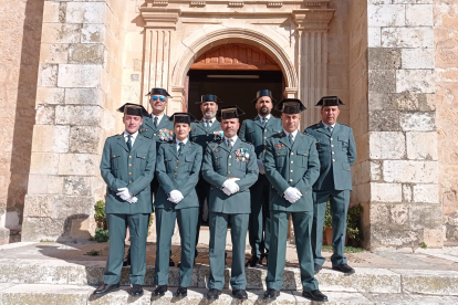 Celebración de la patrona de la Guardia Civil en Langa de Duero.