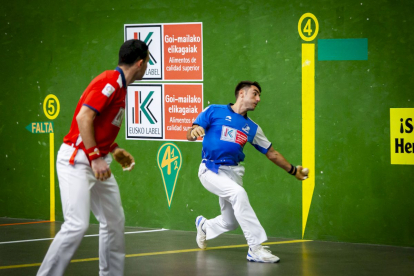 Peio Etxeberria y Jaka en el partido estrella de la exhibición