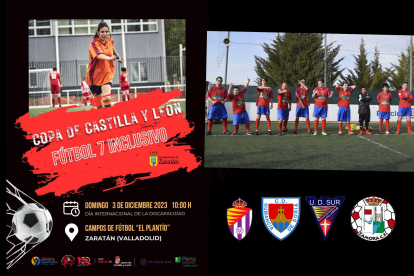 Cartel anunciador de la Copa de Castilla y León de fútbol inclusivo.