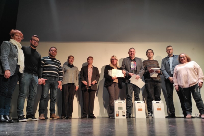 Ganadores del certamen literario de San Esteban de Gormaz en Soria.