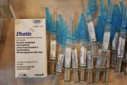 Dosis de vacunas en la campaña contra la gripe y el covid a principios de octubre