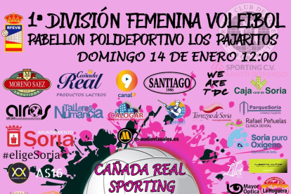 Cartel anunciador del partido del Cañada Real Sporting.