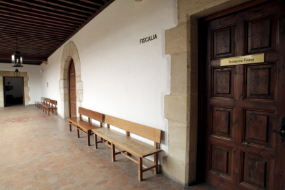 Fiscalía en el palacio de Justicia de Soria.