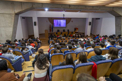 Proyección del cortometraje Binta en la Delegación Territorial de la Junta en Soria.