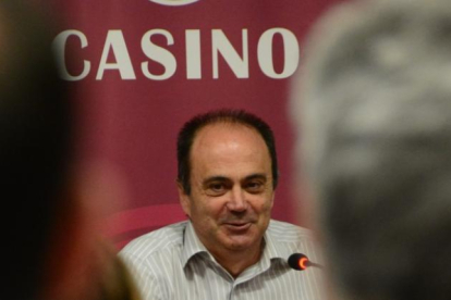 Fermín Herrero en un acto en el Casino.