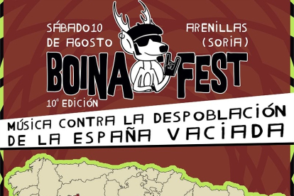 Detalle del cartel del Boina Fest 2024.