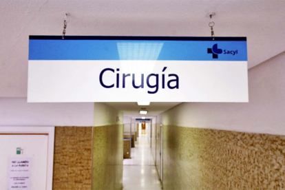 Servicio de cirugía en el Hospital Santa Bárbara de Soria.