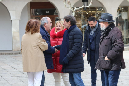 Visita de José María Aznar y Ana Botella a Soria.