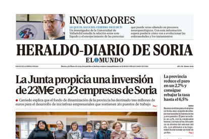Portada de Heraldo-Diario de Soria de 5 de marzo de 2024.