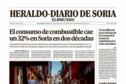 Portada de Heraldo-Diario de Soria de 25 de marzo de 2024.