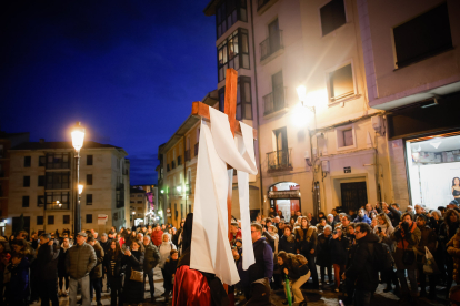 La procesión del Ecce Homo por las calles de Soria.