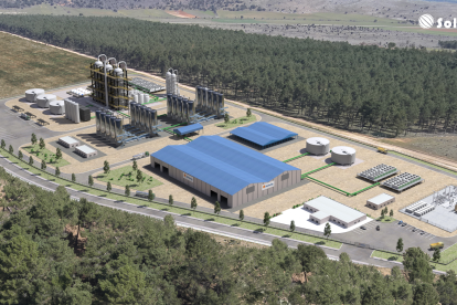 Infografía que recrea la futura planta de Solarig en el PEMA. HDS