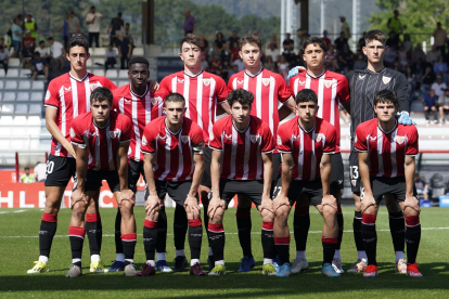 Once del Bilbao Athletic que la pasada jornada goleaba al Naxara