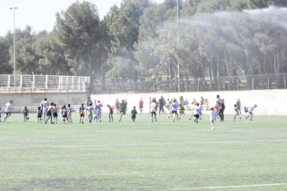 Canteranos de rugby durante una reunión de escuelas como la que se quiere celebrar en Soria el próximo 18 de mayo.