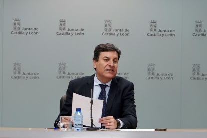 El consejero de Economía y Hacienda y portavoz, Carlos Fernández Carriedo.