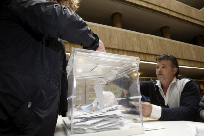 Urnas de las Elecciones Europeas en la convocatoria de 2014.