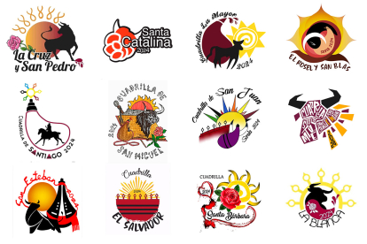 Los logos de las cuadrillas de San Juan 2024